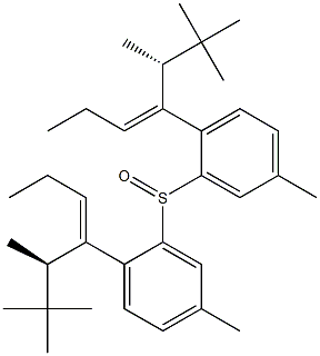 [(E)-1-[(R)-1-Methylneopentyl]-1-butenyl]p-tolyl sulfoxide 结构式