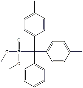 4,4'-Dimethyltritylphosphonic acid dimethyl ester 结构式