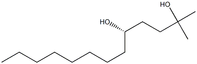 (4S)-4-Hydroxy-1,1-dimethyl-1-dodecanol 结构式