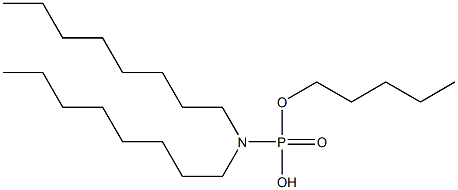 N,N-Dioctylamidophosphoric acid hydrogen pentyl ester 结构式