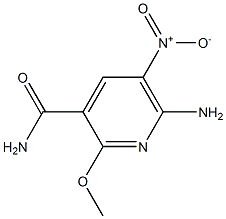 6-Amino-2-methoxy-5-nitropyridine-3-carboxamide 结构式