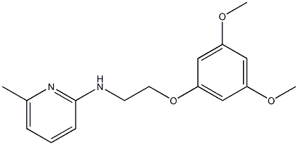 2-(3,5-Dimethoxyphenoxy)-N-(6-methyl-2-pyridinyl)ethanamine 结构式