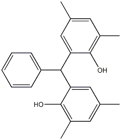 2,2'-Benzylidenebis(4,6-dimethylphenol) 结构式