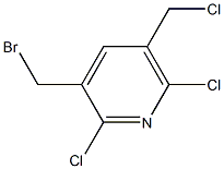 2,6-Dichloro-3-(bromomethyl)-5-(chloromethyl)pyridine 结构式
