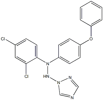 1-(1H-1,2,4-Triazol-1-yl)-2-[4-phenoxyphenyl]-2-(2,4-dichlorophenyl)hydrazine 结构式
