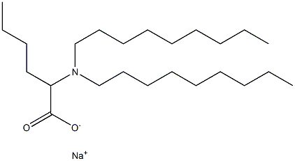 2-(Dinonylamino)hexanoic acid sodium salt 结构式