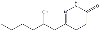 4,5-Dihydro-6-[2-hydroxyhexyl]pyridazin-3(2H)-one 结构式