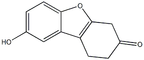 1,2-Dihydro-8-hydroxydibenzofuran-3(4H)-one 结构式