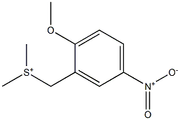 [(2-Methoxy-5-nitrophenyl)methyl]dimethylsulfonium 结构式