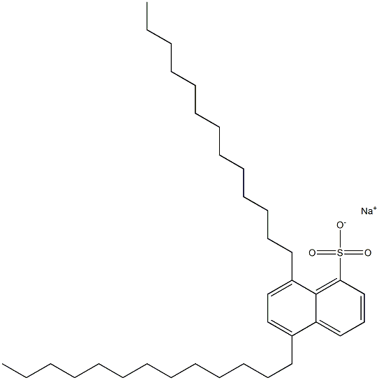 5,8-Ditridecyl-1-naphthalenesulfonic acid sodium salt 结构式