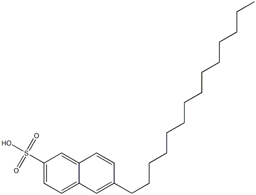 6-Tetradecyl-2-naphthalenesulfonic acid 结构式