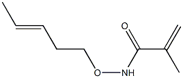 N-(3-Pentenyloxy)methacrylamide 结构式