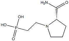 N-(2-Phosphonoethyl)-L-prolinamide 结构式