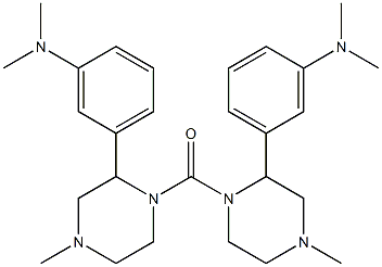 [3-(Dimethylamino)phenyl](4-methyl-1-piperazinyl) ketone 结构式