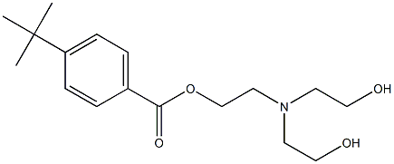 4-tert-Butylbenzoic acid 2-[bis(2-hydroxyethyl)amino]ethyl ester 结构式