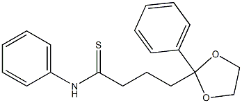 2-Phenyl-2-[4-thioxo-4-(phenylamino)butyl]-1,3-dioxolane 结构式