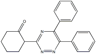 5,6-Diphenyl-3-(1-oxocyclohexan-2-yl)-1,2,4-triazine 结构式