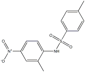 N-(2-Methyl-4-nitrophenyl)-4-methylbenzenesulfonamide 结构式