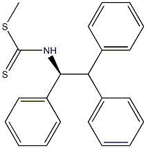 (+)-[(S)-1,2,2-Triphenylethyl]dithiocarbamic acid methyl ester 结构式