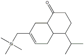 4-Isopropyl-7-(trimethylsilylmethyl)-3,4,4a,5,8,8a-hexahydro-1(2H)-naphthalenone 结构式