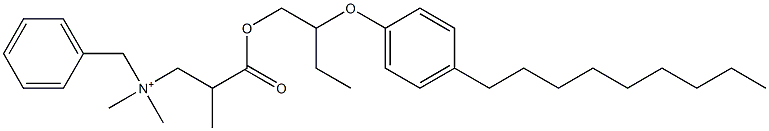 N,N-Dimethyl-N-benzyl-N-[2-[[2-(4-nonylphenyloxy)butyl]oxycarbonyl]propyl]aminium 结构式