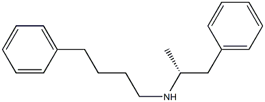 N-[(R)-1-Methyl-2-phenylethyl]-4-phenylbutan-1-amine 结构式