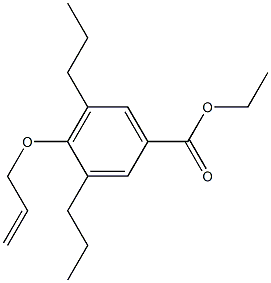 4-(Allyloxy)-3,5-dipropylbenzoic acid ethyl ester 结构式