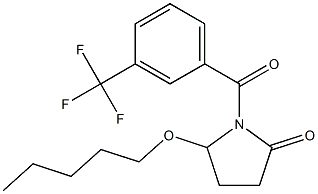 5-(Pentyloxy)-1-[3-(trifluoromethyl)benzoyl]pyrrolidin-2-one 结构式