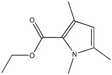 1,3,5-Trimethyl-1H-pyrrole-2-carboxylic acid ethyl ester 结构式