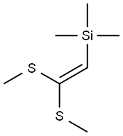 1,1-Bis(methylthio)-2-(trimethylsilyl)ethene 结构式