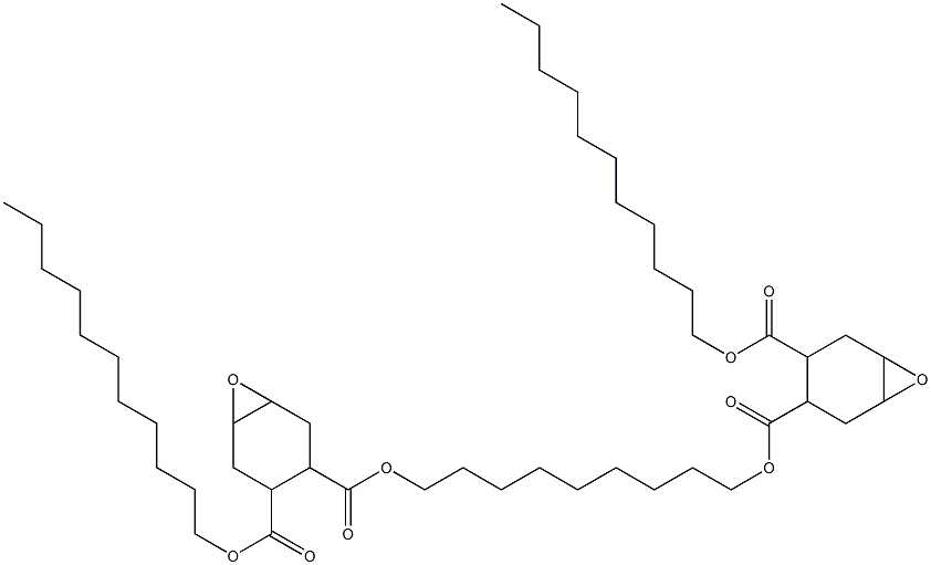 Bis[2-(undecyloxycarbonyl)-4,5-epoxy-1-cyclohexanecarboxylic acid]1,9-nonanediyl ester 结构式