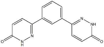 6,6'-(1,3-Phenylene)bis[pyridazin-3(2H)-one] 结构式