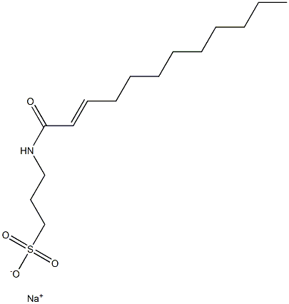 3-(2-Dodecenoylamino)-1-propanesulfonic acid sodium salt 结构式