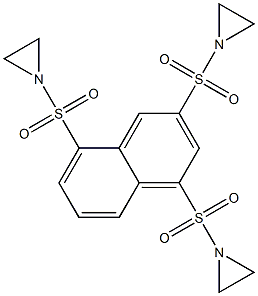 1,1',1''-[1,3,5-Naphthalenetriyltri(sulfonyl)]trisaziridine 结构式