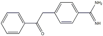 4-(2-Oxo-2-phenylethyl)benzamidine 结构式