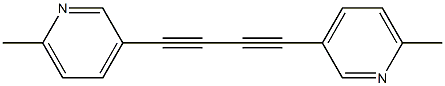 1,4-Bis(6-methyl-3-pyridinyl)-1,3-butadiyne 结构式