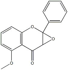 2,3-Epoxy-2,3-dihydro-5-methoxyflavone 结构式