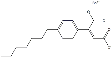 2-(4-Heptylphenyl)maleic acid barium salt 结构式