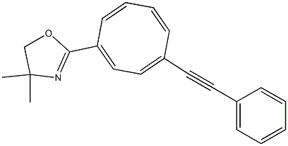 1-(Phenylethynyl)-4-(4,4-dimethyl-2-oxazolin-2-yl)cycloocta-1,3,5,7-tetrene 结构式