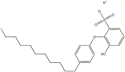 6-Hydroxy-4'-undecyl[oxybisbenzene]-2-sulfonic acid potassium salt 结构式