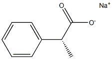 [R,(-)]-2-Phenylpropionic acid sodium salt 结构式