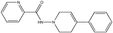 N-[(4-Phenyl-1,2,5,6-tetrahydropyridin)-1-yl]pyridine-2-carboxamide 结构式