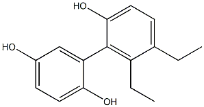 5',6'-Diethyl-1,1'-biphenyl-2,2',5-triol 结构式