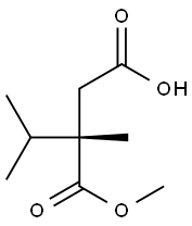 [S,(+)]-2-(1-Methylethyl)-2-methylsuccinic acid 1-methyl ester 结构式