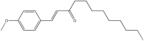 (E)-1-(4-Methoxyphenyl)-1-dodecen-3-one 结构式