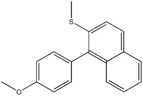 1-(4-Methoxyphenyl)-2-(methylthio)naphthalene 结构式