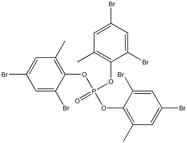 Phosphoric acid tris(2,4-dibromo-6-methylphenyl) ester 结构式