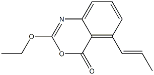 2-Ethoxy-5-(1-propenyl)-4H-3,1-benzoxazin-4-one 结构式