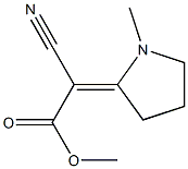 Cyano(1-methylpyrrolidin-2-ylidene)acetic acid methyl ester 结构式