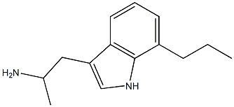 3-(2-Aminopropyl)-7-propyl-1H-indole 结构式